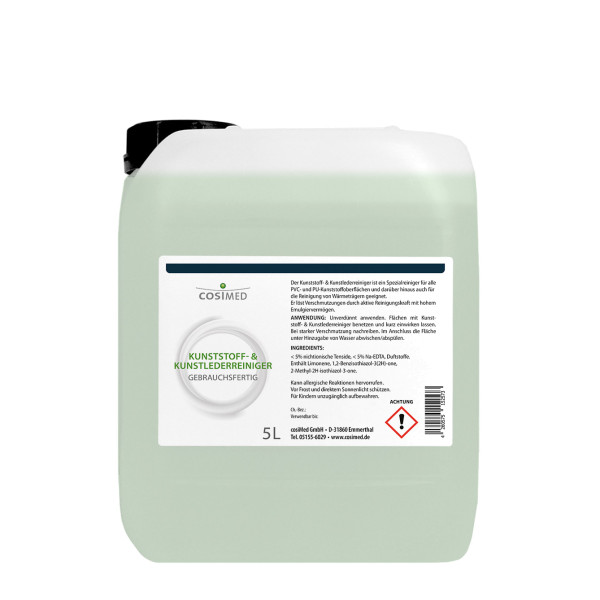 5 Liter Kunststoff- und Kunstlederreiniger