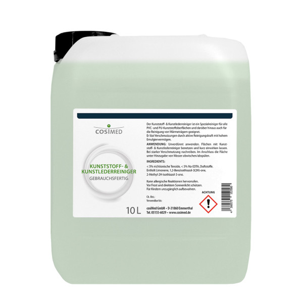 10 Liter Kunststoff- und Kunstlederreiniger